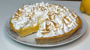 Crostata meringa e limone o meringue lemon tarte