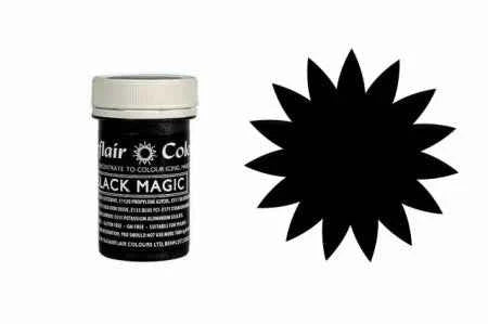 Nero Intenso Vellutato. Colorante in Gel concentrato. Black Magic. Sugarflair