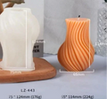 Vaso Artistico a Spirale di 11.4 cm. Stampo in silicone anche per Candele - WORLD PRODUCTS SHOP