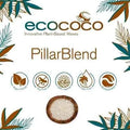EcoCoco Pillar per Stampi. Cera di Cocco per Candele. WORLD PRODUCTS SHOP