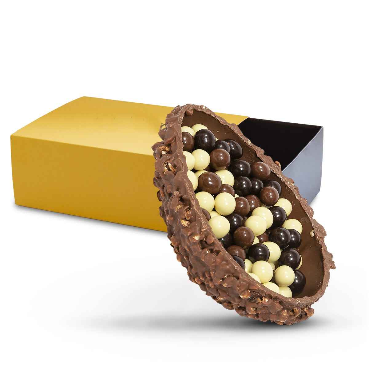 Mezzo Uovo di Pasqua farcito – Cioccolato al Latte  SENZA GLUTINE.