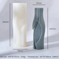Vaso Alto Artistico a Spirale di 14.7 cm. Stampo in silicone anche per Candele - WORLD PRODUCTS SHOP