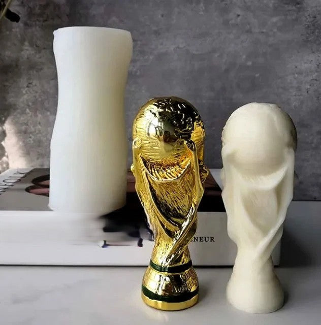 Coppa del Mondo di Calcio di 12.5 x 4.5 cm. Stampo in silicone anche per Candele - WORLD PRODUCTS SHOP