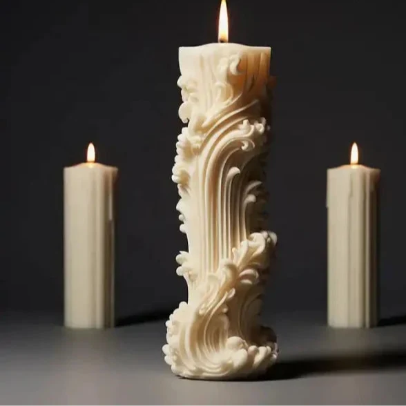 Nuova produzione!! Elegante stampo in silicone Candela di 11.2 cm. Lux 197 - WORLD PRODUCTS SHOP