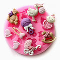 Battesimo Baby. Stampo in silicone con tante forme