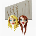 Barbie. Viso e Capelli. Set di 2 stampi in silicone