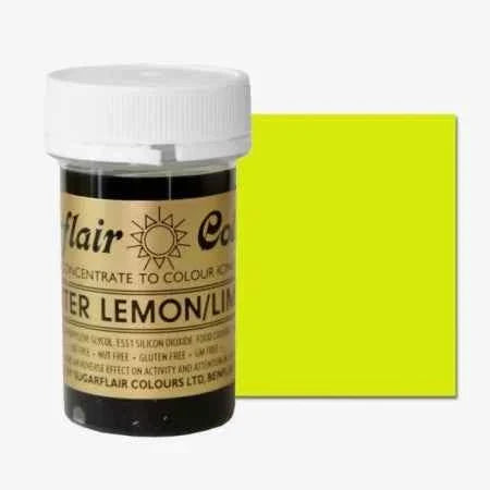 Giallo Lime. Linea Spectral. Colorante in Gel concentrato. Bitter Lemon/Lime. Sugarflair