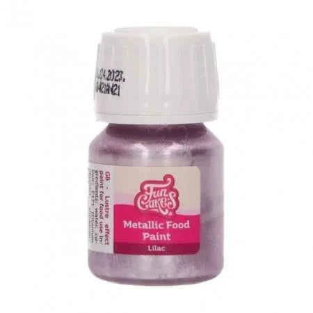 Viola Metallizzato in Gel. Anche Vernice per pittura. Grande confezione 30 ml. Funcakes