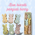 Box coniglietti pasquali pastello in frolla