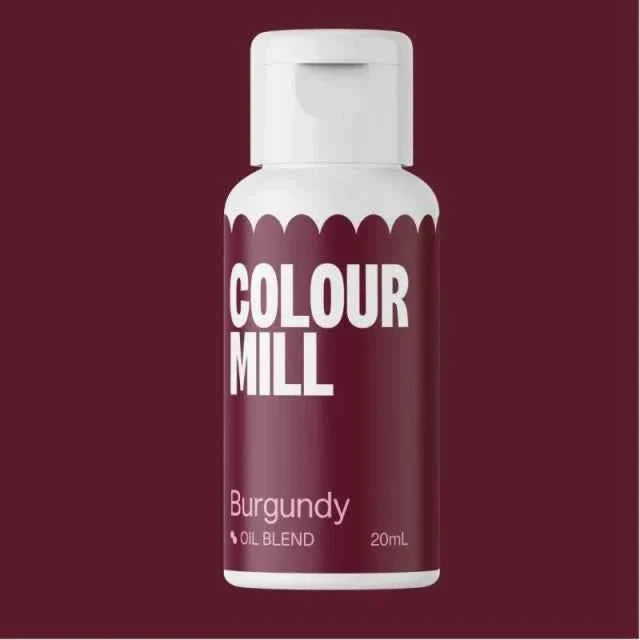 Bordeaux. Colour Mill Burgundy. Colorante alimentare a base olio di 20 ml