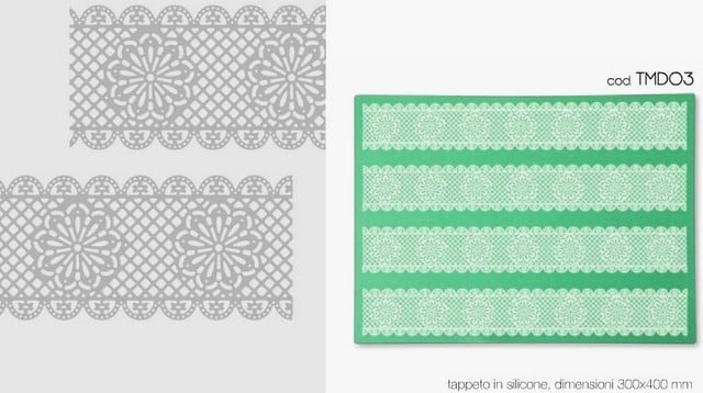 Tappetino in silicone per decoro Linea Magic Decor TMD03 Pavoni.