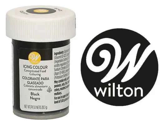 Nero. Gel Wilton. Nuova Produzione Gel Icing Color 28 gr