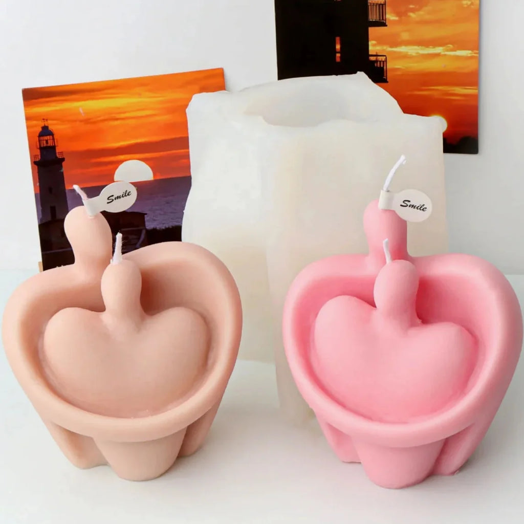 Innamorati. Stampo stilizzato in silicone anche per Candele - WORLD PRODUCTS SHOP