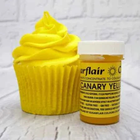 Giallo Canarino. Linea Pastello. Colorante in Gel concentrato. Sugarflair