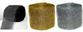 Oro - Argento - Nero - Tiffany - Bianco - Viola. Bordo Strass Alto 10 cm con 24 file