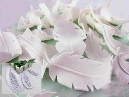 Piume. Set di 3 Stampi Tagliapasta