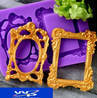 Cornice decorata. Barocco Vintage. Doppio Stampo in silicone