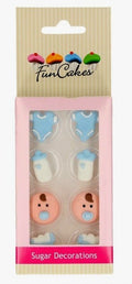 Neonato Celeste. Set di 8 decorazioni in zucchero