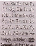 Petunia Monogram. Lettere Maiuscole a Timbro trasferibili da dipingere