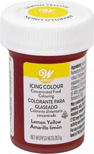 Giallo Limone. Gel Wilton. Nuova Produzione Gel Icing Color 28 gr