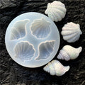 4 forme di Conchiglia di Mare in alta definizione. Stampo silicone