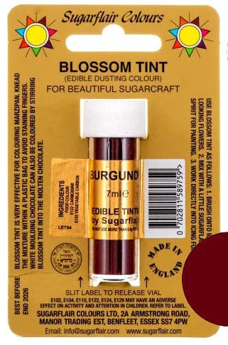 Bordeaux. Colorante concentrato in polvere.Burgundy. Sugarflair