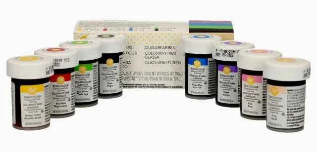 Kit 8 coloranti gel Wilton. Nuova Produzione Icing Color 28 gr