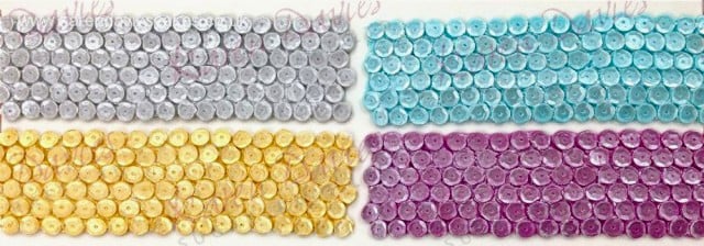 Bordo Paillettes. Stampo in silicone