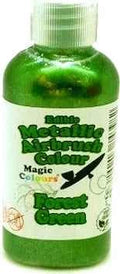 Verde Bosco 55 ml. Colorante liquido Metallizzato anche per Aerografo. Forrest Green Magic Colours