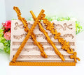 Splendido Bordo in 5 decorazioni Floreale. Grande stampo in silicone