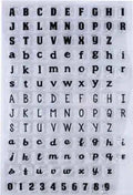 Oaken Bucket NF Script. Lettere e Numeri a Timbro trasferibili da dipingere