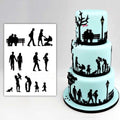 Famiglia con Uomo Donna e Bambino. Stampo Family Set Patchwork Cutter