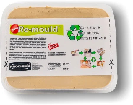 NOVITA' !! PROFESSIONALE RE-MOULD Gomma RIFONDIBILE per Stampi. RIUSABILE.