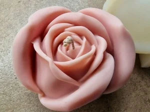 Grande Bocciolo Rosa di 12 cm. Stampo in silicone per Candele - saponi e cake design