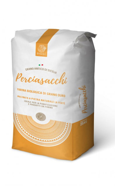Perciasacchi. Farina di grano Antico duro Biologica macinata a Pietra