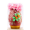 Uovo di Cioccolato Ruby decorato a mano. WORLD PRODUCTS SHOP.500 grammi