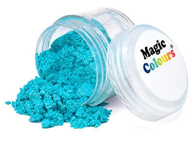 Blu con effetti Metallici molto Luminosi e Scintillanti. Colorante Lipo in polvere. Sparkle Lustre Magic Colour