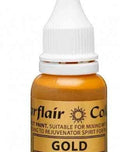 Oro. Vernice a Gocce. Per Panna Creme Burro e Pasta di Zucchero. 14 ml. Sugarflair