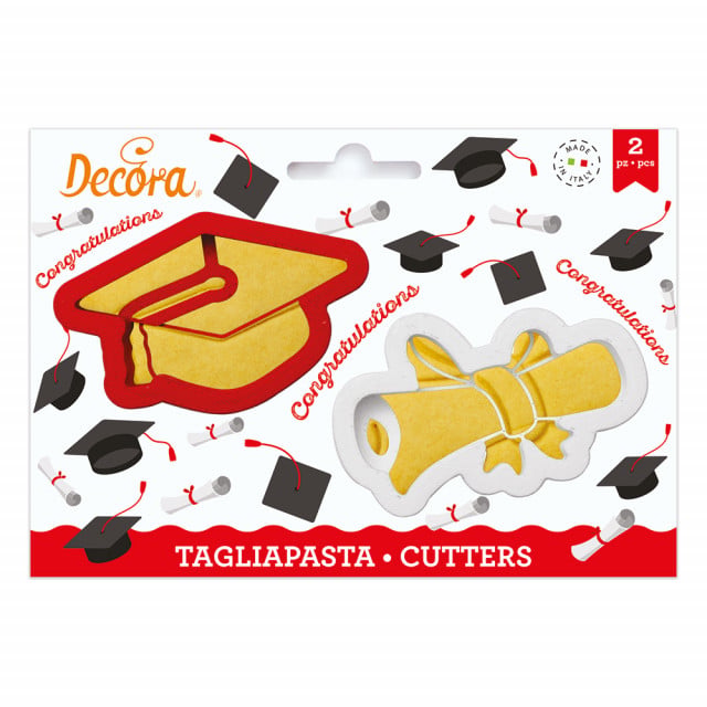 Laurea. Pergamena e Cappello. Stampo tagliapasta