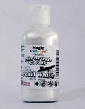 Bianco Perla 55 ml. Colorante liquido Metallizzato anche per Aerografo. Magic colours