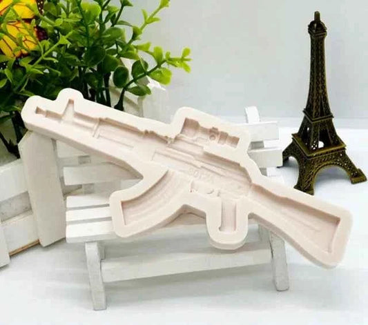 Grande Fucile Automatico AK-47 di 15 cm. Stampo in silicone