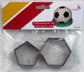 Set di 6 decorazioni a tema Pallone di Calcio in zucchero. PME