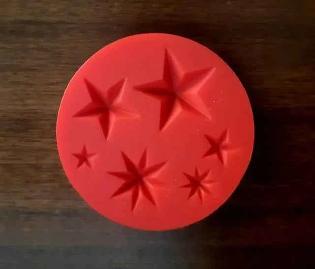 Stelle e Stelline decorate. Stampo in silicone