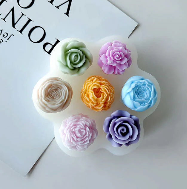 7 Fantastici Fiori. Stampo in silicone anche per Candele - WORLD PRODUCTS SHOP