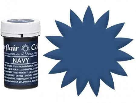 Blu Navy. Linea Pastello. Colorante in Gel concentrato. Sugarflair