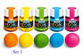Set 1. Arancio Giallo Verde Blu Rosa. Fluo NEONZ. Colorante alimentare in gel. Squires Kitchen