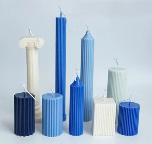 Colonne Vasi Bicchieri e Capitello. Set di 9 Stampi in Acrilico Trasparente anche per Candele - WORLD PRODUCTS SHOP