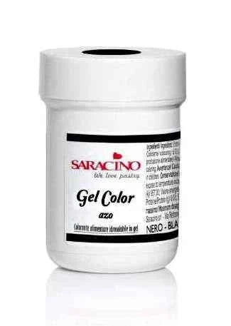 Nero. Colorante alimentare in gel 20 gr. Saracino
