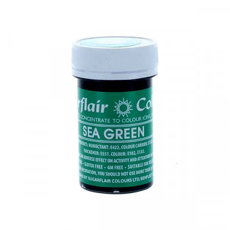 Tiffany. Linea Pastello. Colorante in Gel concentrato. Sea Green. Sugarflair
