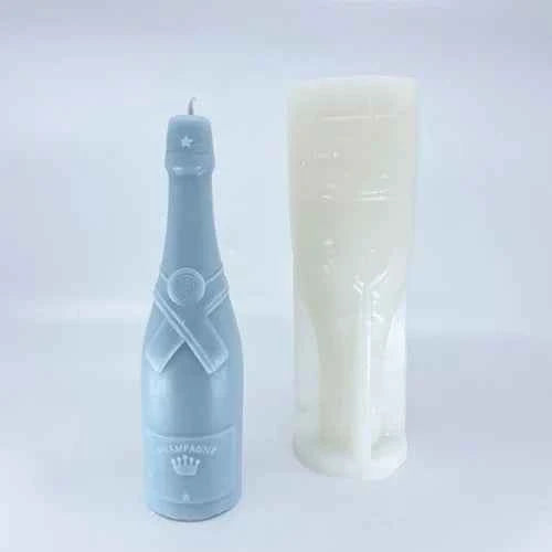 Bottiglia Champagne di 19.5 cm. Stampo in silicone anche per Candele